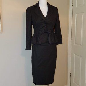 Antonio Melani 3 Piece Suit 0/2 - Black 1940s